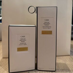 Oribe Gold Lust Repair & Restore Set with White and Gold Design
